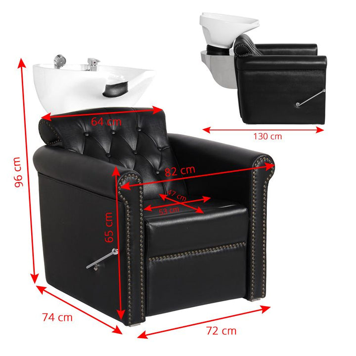 Wasunit Gabbiano Berlin Lux Zwart 6