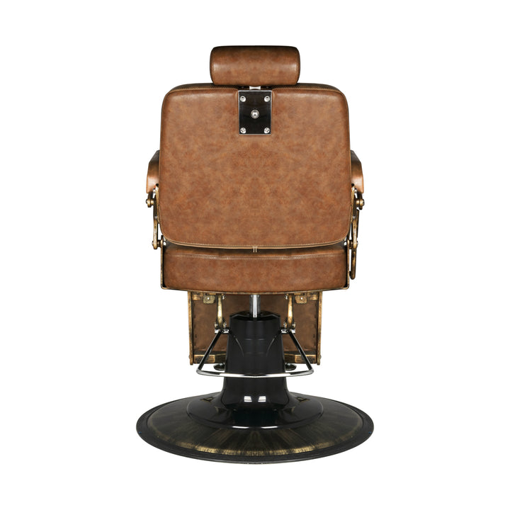 Barberstoel Gabbiano Boss Vintage Leer Lichtbruin