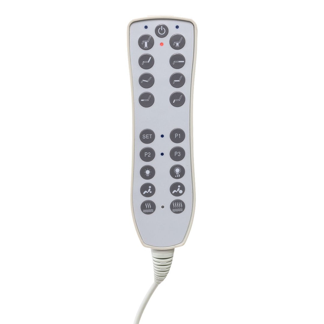 Behandelstoel Elektrisch Azzurro 708B 3 Wit met voetpedaal en verwarming 3