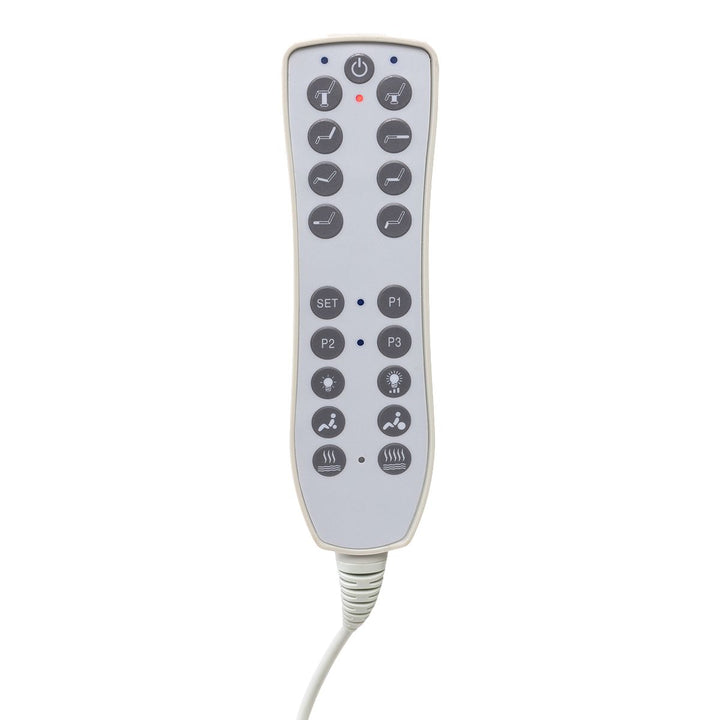 Behandelstoel Elektrisch Azzurro 708B 3 Wit met voetpedaal en verwarming 3