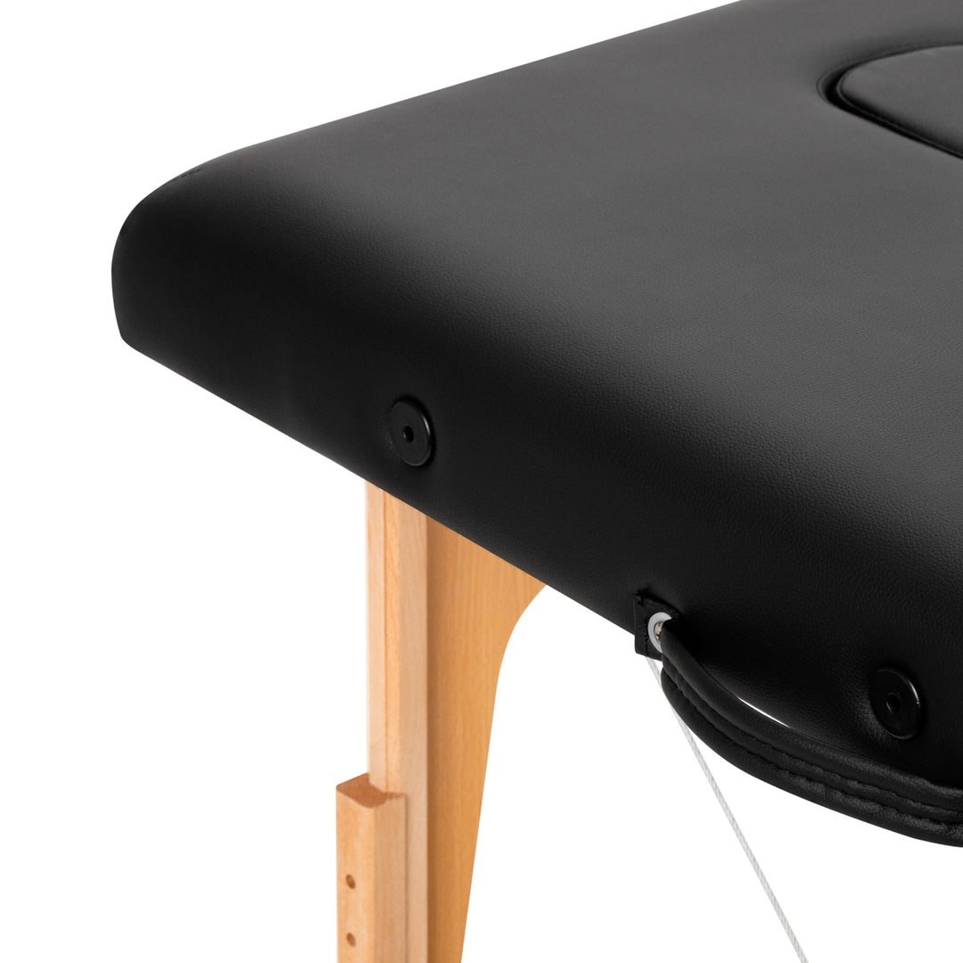 Massagetafel Inklapbaar Komfort Activ Fizjo Lux 2 Zones Hout Zwart 10