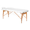 Massagetafel Inklapbaar Hout Komfort Activ Fizjo Lux 2 Zones Wit