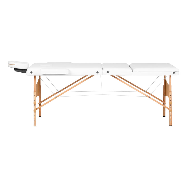 Massagetafel Inklapbaar Komfort Activ Fizjo Lux 3 Zones Hout Wit 2