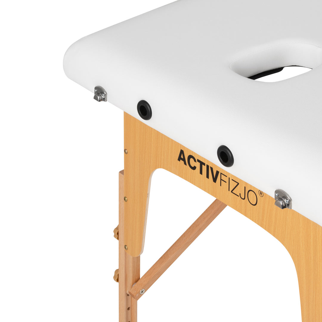 Massagetafel Inklapbaar Komfort Activ Fizjo Lux 3 Zones Hout Wit 5