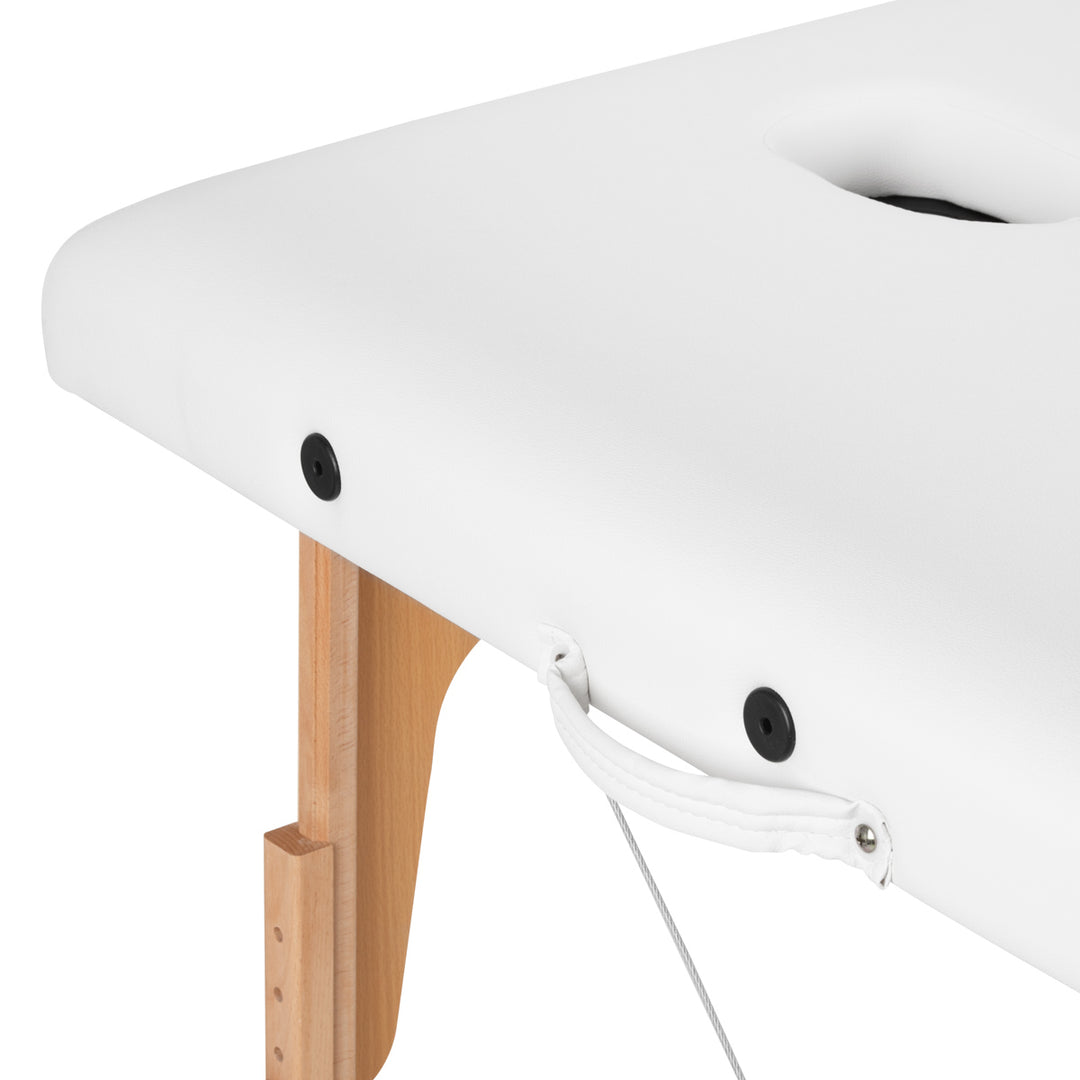 Massagetafel Inklapbaar Komfort Activ Fizjo Lux 3 Zones Hout Wit 7