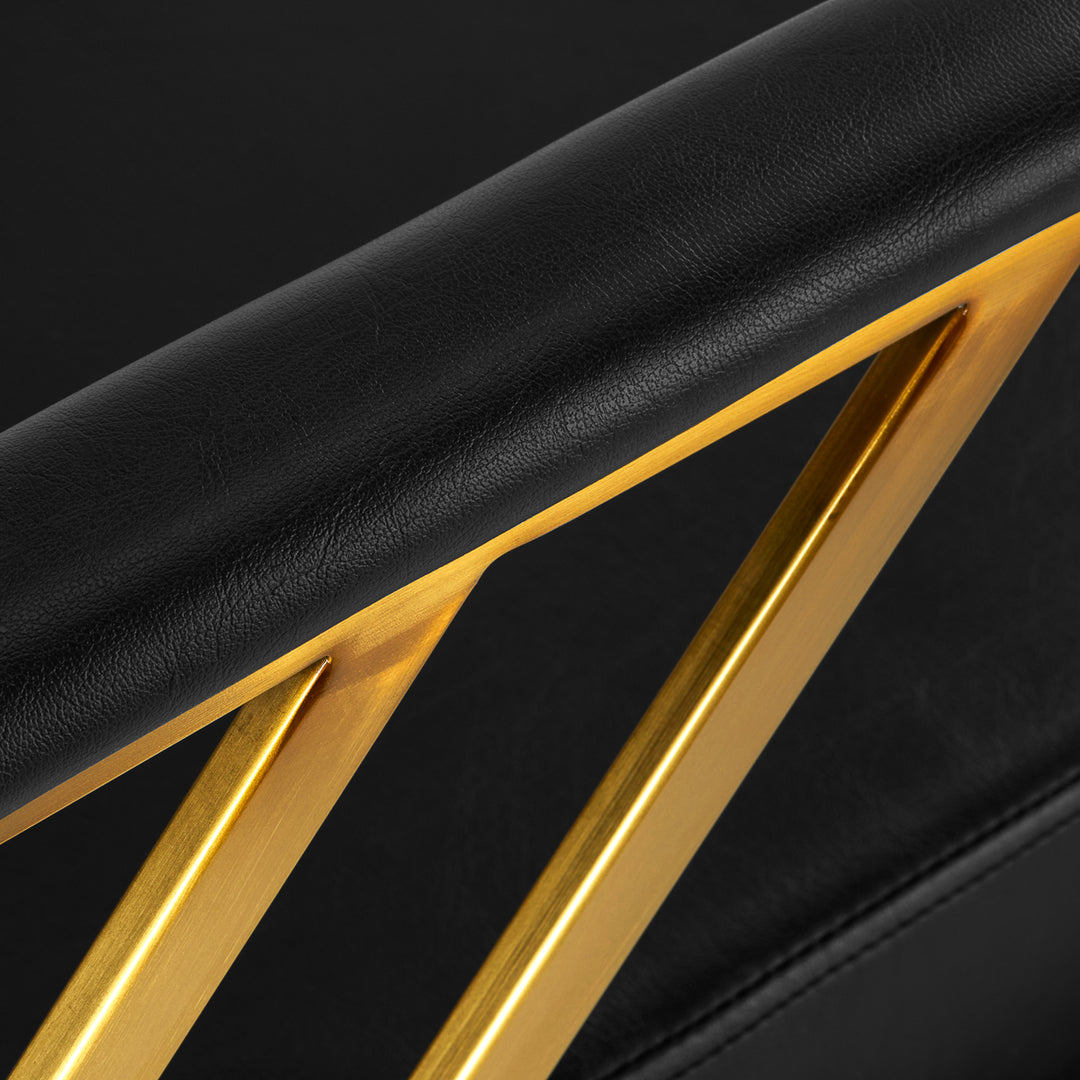 Kappersstoel Gabbiano Genua Goud-Zwart