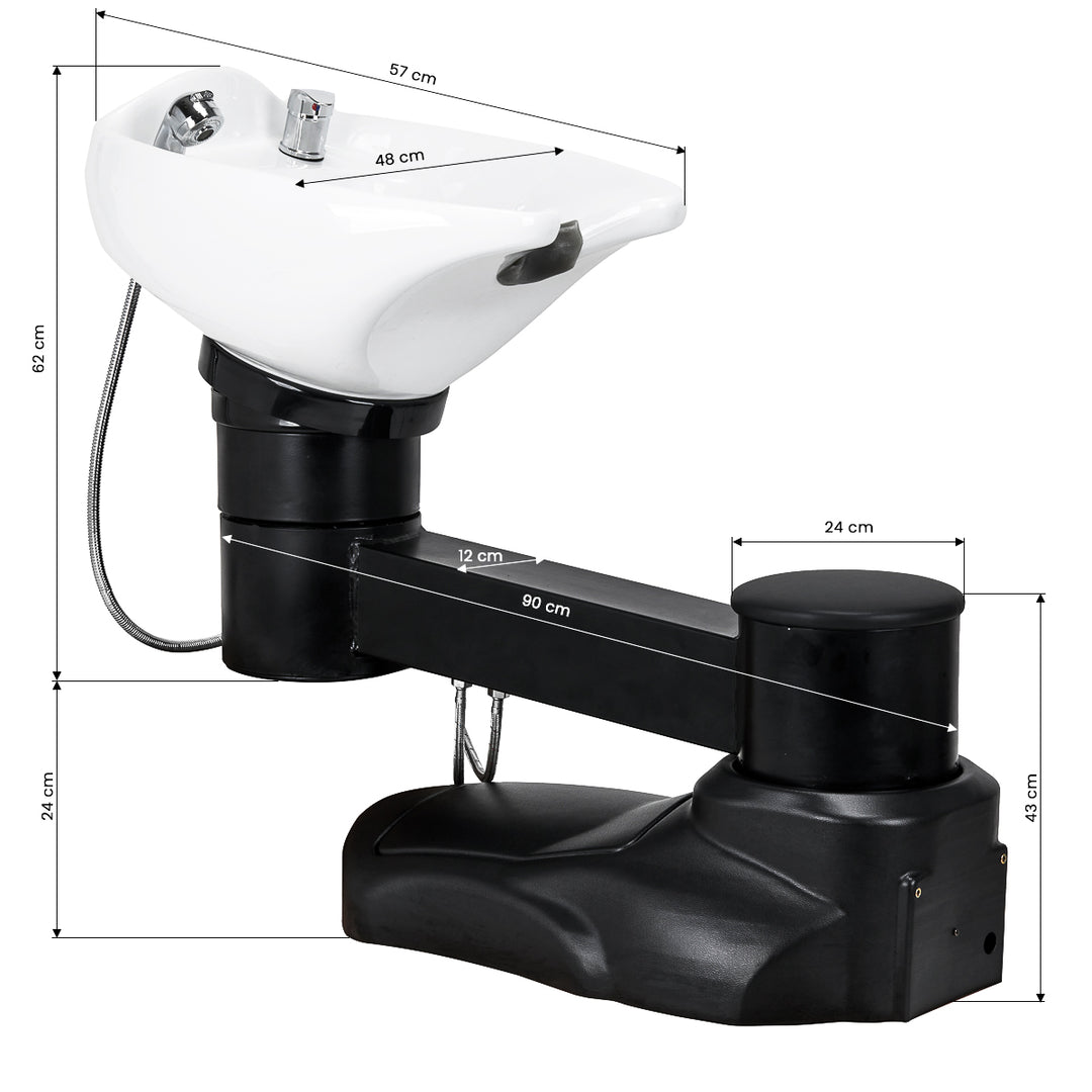 Wasunit Gabbiano met Arm Zwart