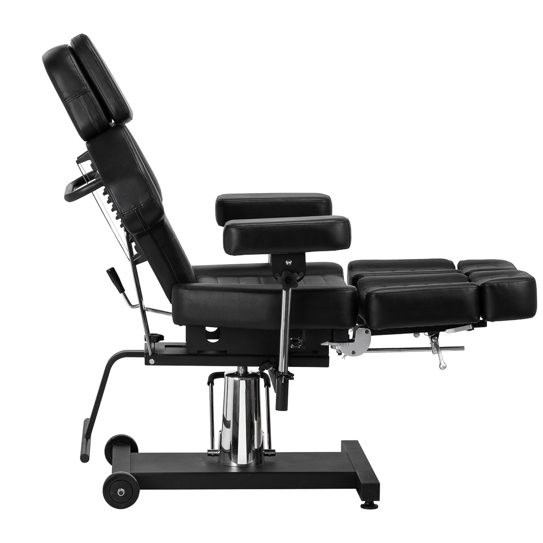 Tattoostoel Hydraulisch Pro Ink 601A Zwart - afbeelding 6