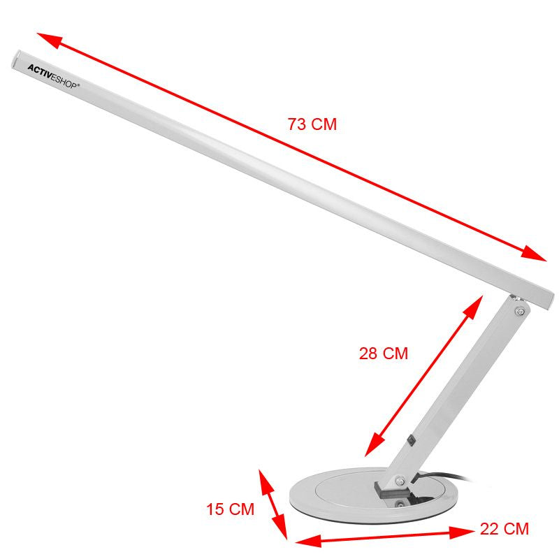 LED Bureaulamp Schoonheidssalon Slim 20W Aluminium