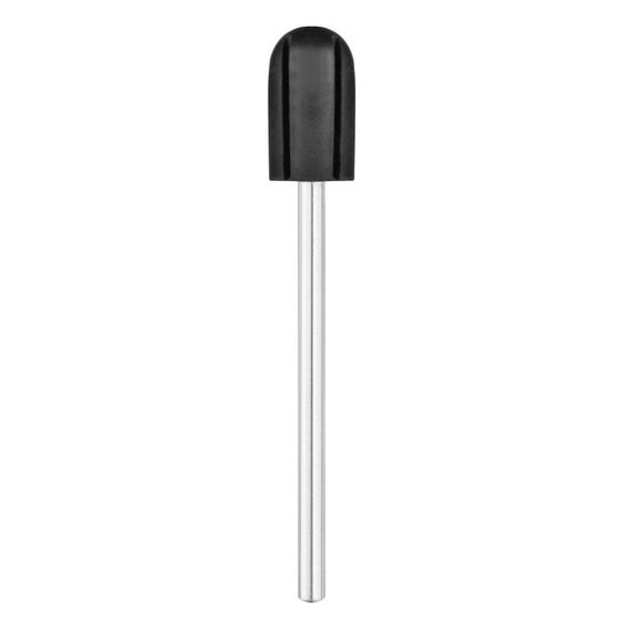 Sanding Cap Mandrel, 7 mm - Black and Silver