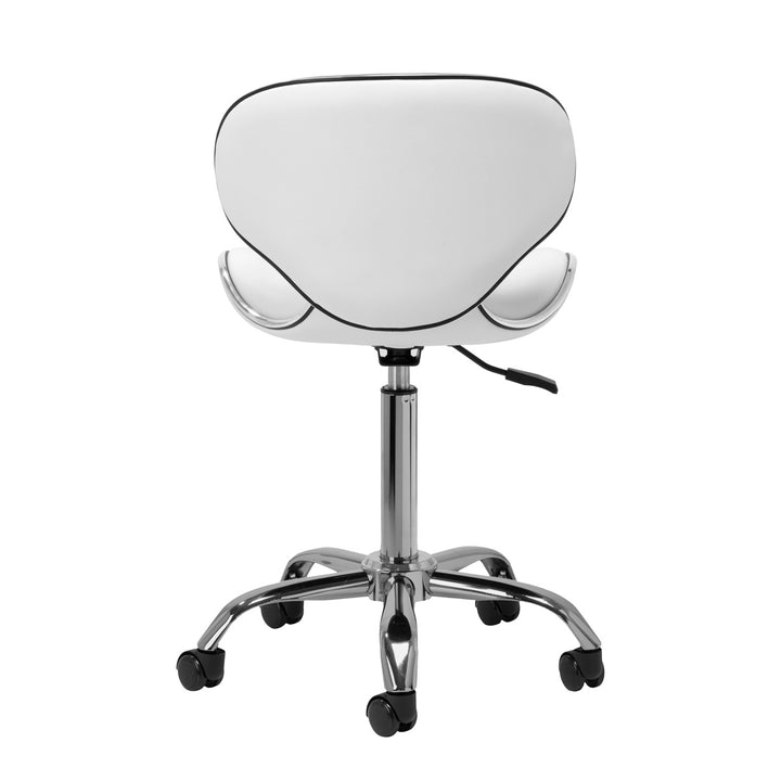 Salonstoel met Wielen Verstelbaar Gabbiano Q-4599 Wit - afbeelding 4