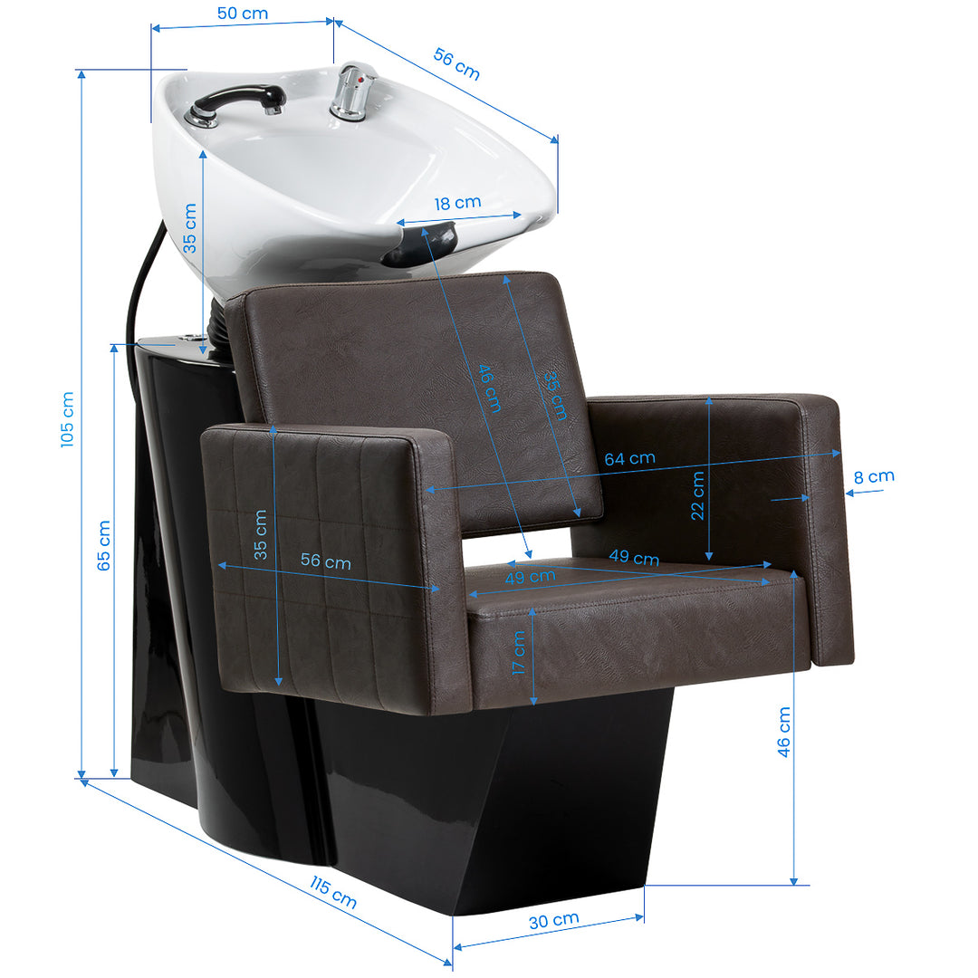 Wasunit Gabbiano Ankara Bruin - afbeelding 16