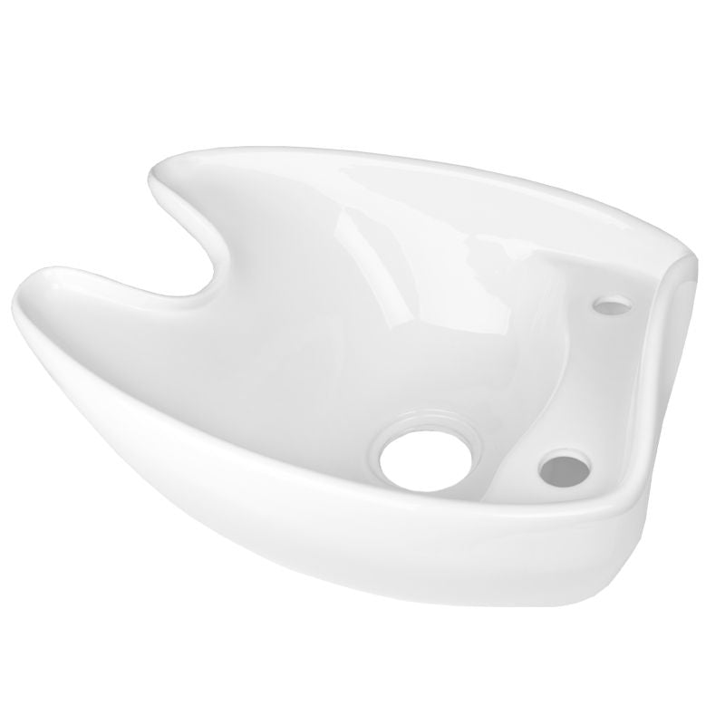 Wasbak Keramisch voor Wasunit Gabbiano Wit - afbeelding 2