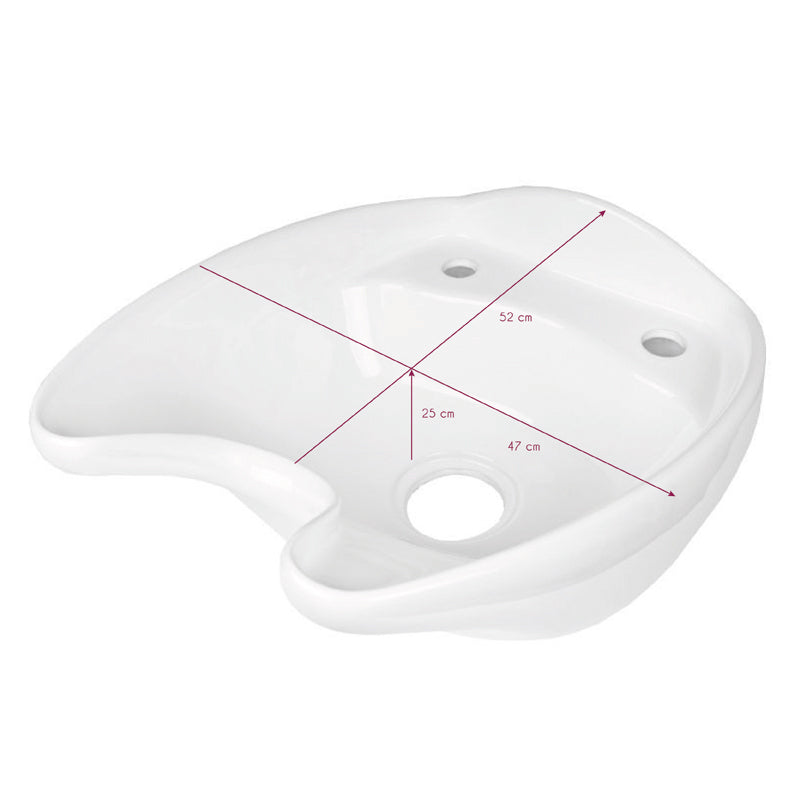 Wasbak Keramisch voor Wasunit Gabbiano Wit - afbeelding 4