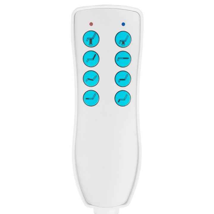 Behandelstoel Elektrisch Azzurro 869A 4 Motoren Draaibaar Wit