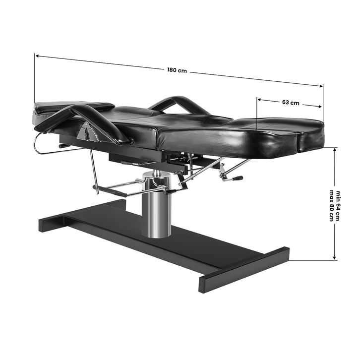 Behandelstoel Hydraulisch A210 Pedi Zwart