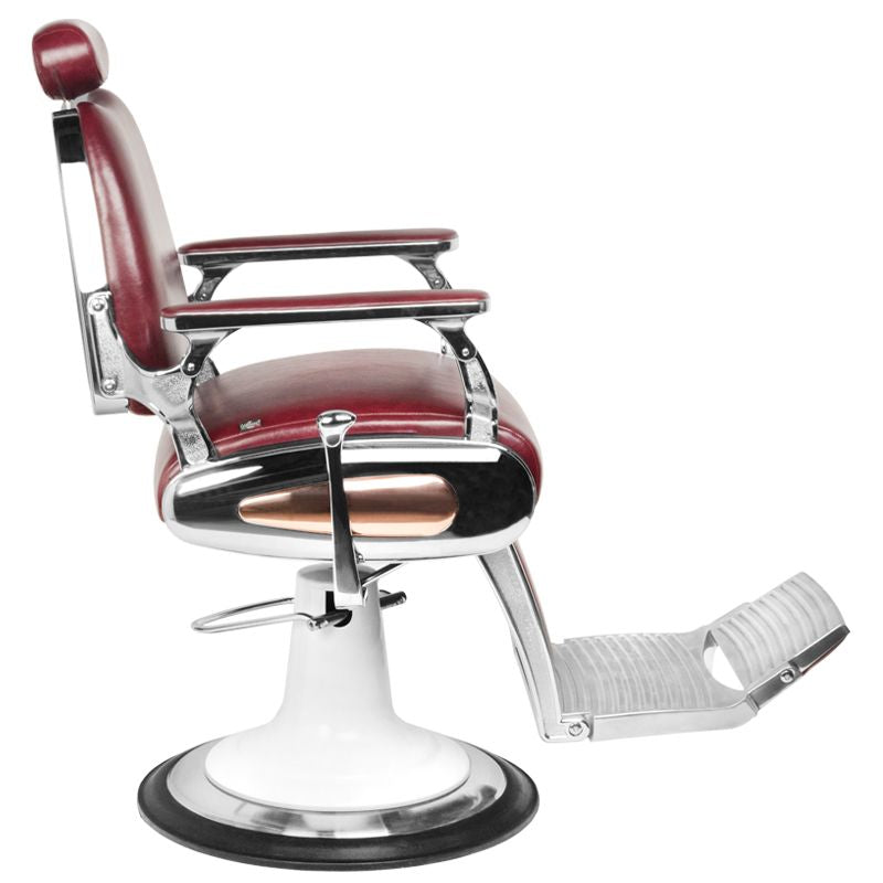 Barberstoel Gabbiano Moto Style Bordeauxrood 2