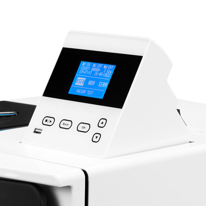 Autoclaaf Lafomed Compact Line LFSS08AC LCD met Printer 8 L Klasse B Medisch - afbeelding 7