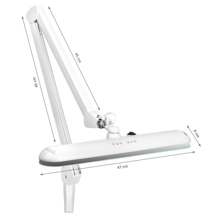 LED Lamp met Klem en Instelbare Kleur- en Lichtintensiteit Elegante 801TL Wit