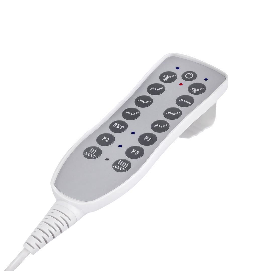 Behandelstoel Elektrisch Azzurro 708A 4 Motoren met Verwarming Wit - afbeelding 10