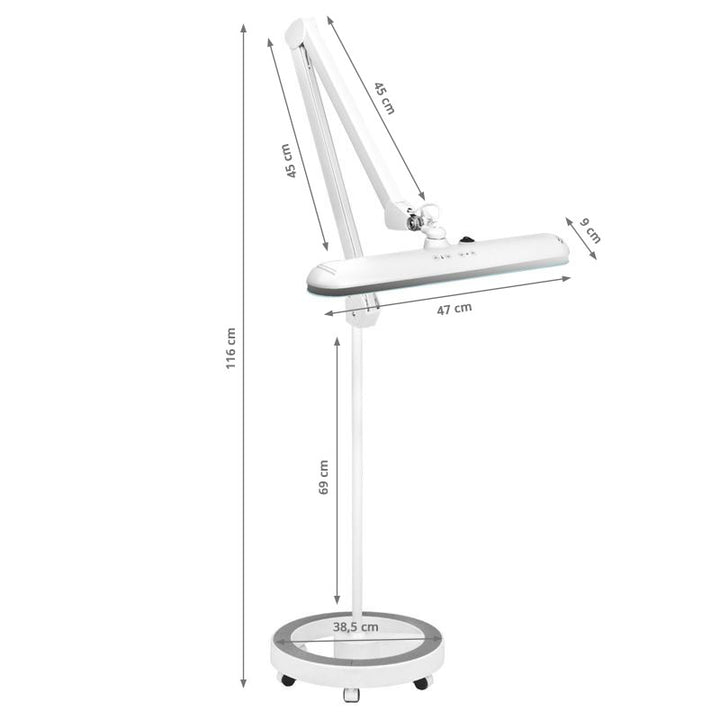 LED Lamp met Statief en Instelbare Kleur- en Lichtintensiteit Elegante 801TL Wit - afbeelding 9