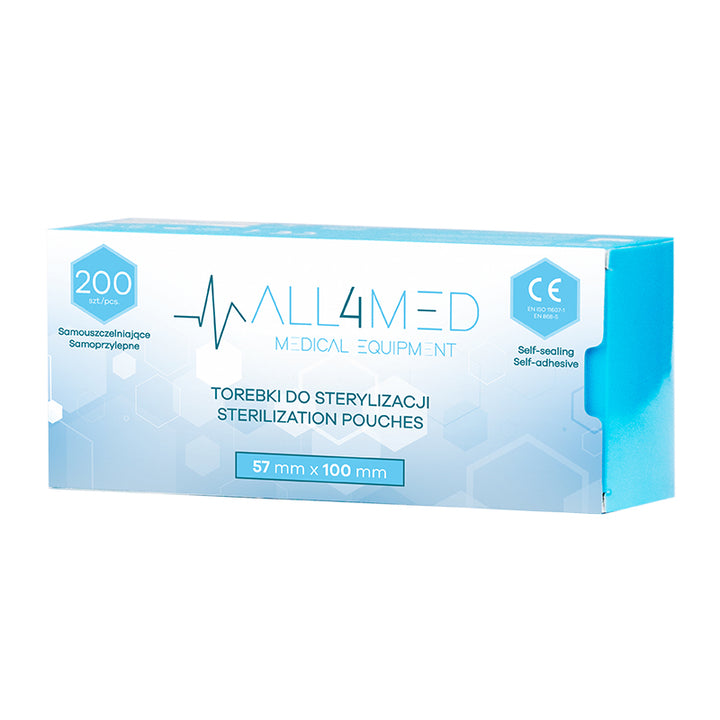All4Med Sterilisatiezakjes voor Autoclaaf 57 × 105 mm – 200 Stuks 2