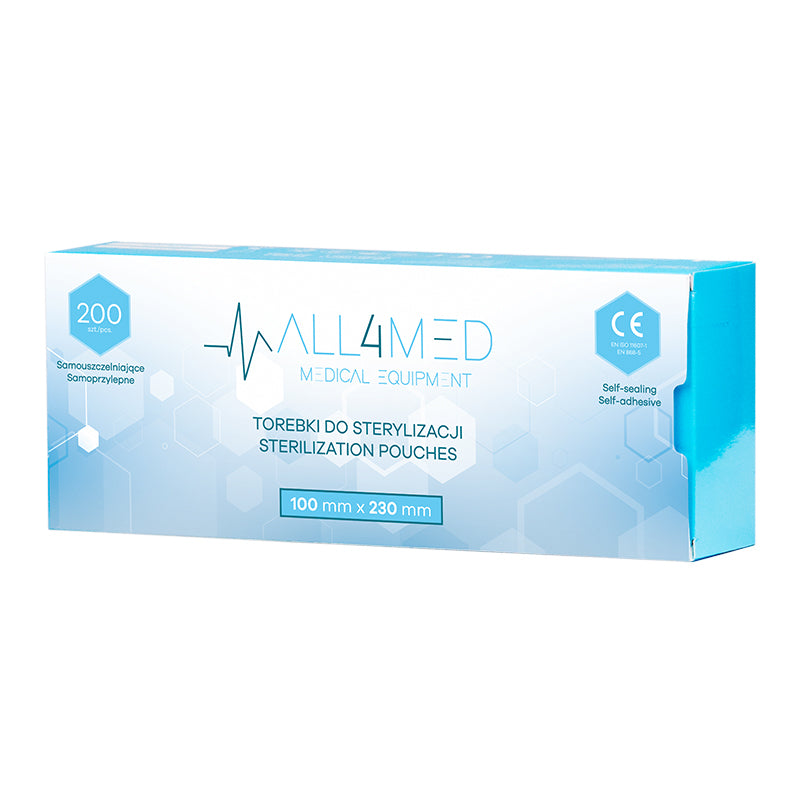 All4Med Sterilisatiezakjes voor Autoclaaf 100 × 230 mm – 200 Stuks 2