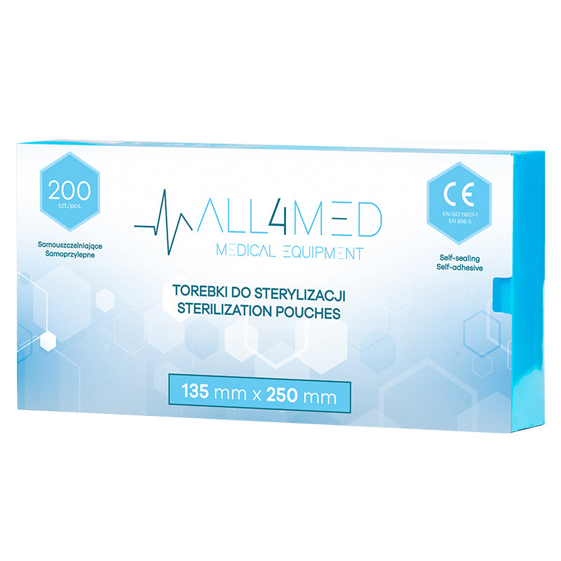 All4Med Sterilisatiezakjes voor Autoclaaf 135 × 250 mm – 200 Stuks 2