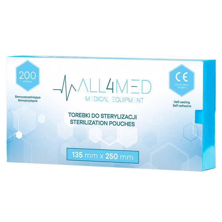 All4Med Sterilisatiezakjes voor Autoclaaf 135 × 250 mm – 200 Stuks 2