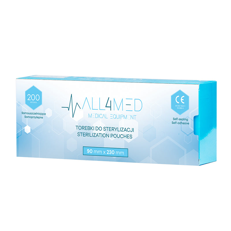 All4Med Sterilisatiezakjes voor Autoclaaf 90 × 230 mm – 200 Stuks 2