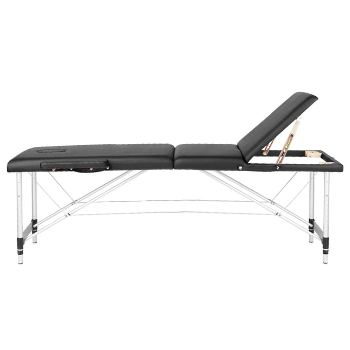 Massagetafel Inklapbaar Komfort Activ Fizjo 3 Zones Aluminium Zwart 3