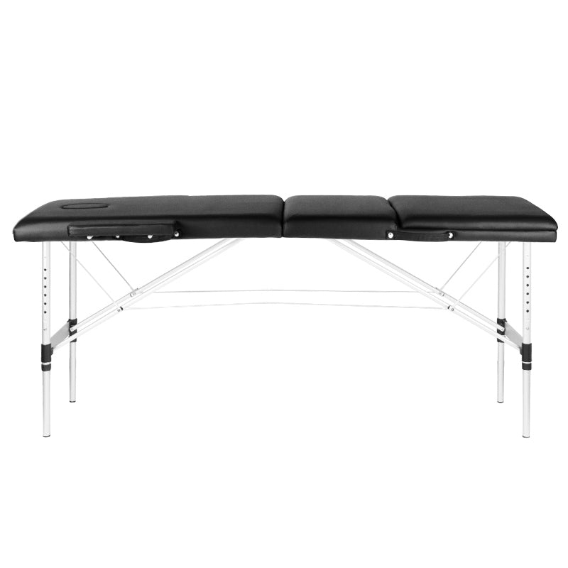 Massagetafel Inklapbaar Komfort Activ Fizjo 3 Zones Aluminium Zwart 4