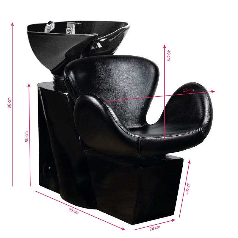Wasunit Gabbiano Amsterdam Zwart-Zwart - afbeelding 2