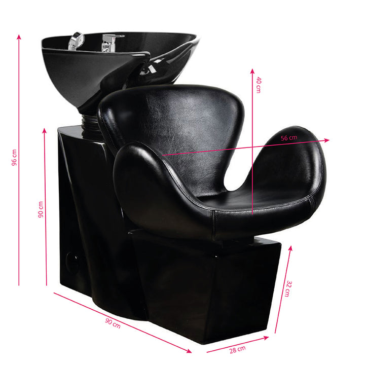 Wasunit Gabbiano Amsterdam Zwart-Zwart - afbeelding 2