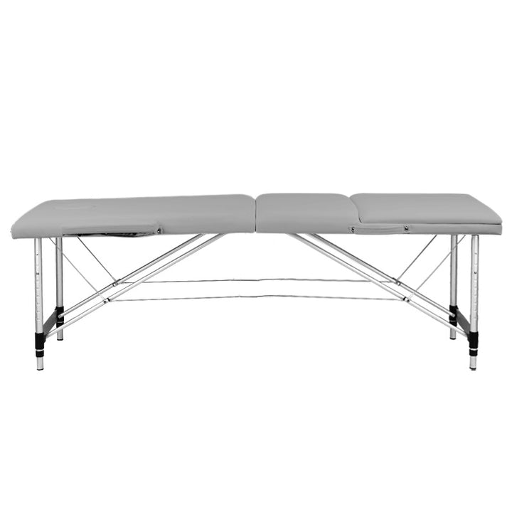 Massagetafel Inklapbaar Aluminium Balance 3 Zones Grijs - afbeelding 4