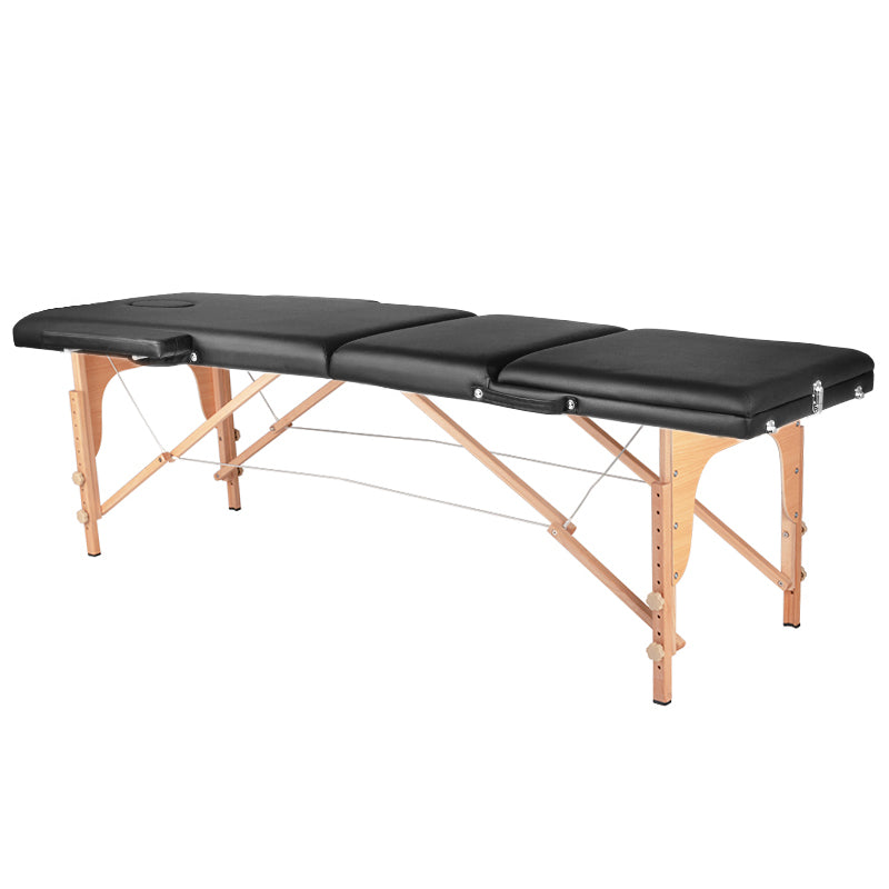 Massagetafel Inklapbaar Komfort Activ Fizjo 3 Zones Hout Zwart 1