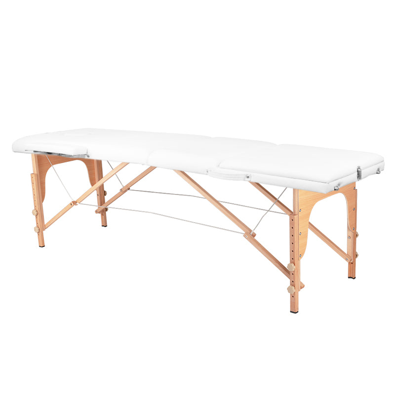 Massagetafel Inklapbaar Komfort Activ Fizjo 3 Zones Hout Wit 1