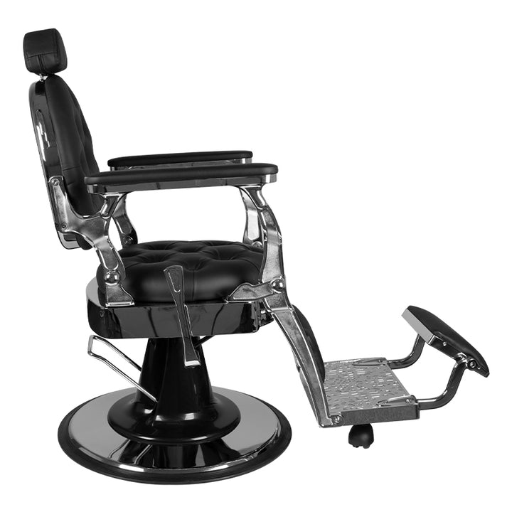 Barberstoel Gabbiano Giulio Silver Zwart 2