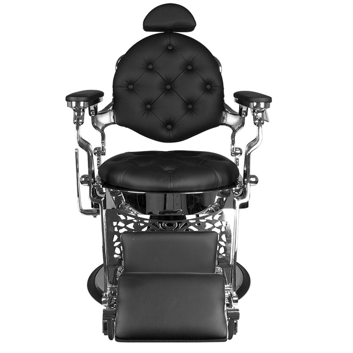 Barberstoel Gabbiano Giulio Silver Zwart 4