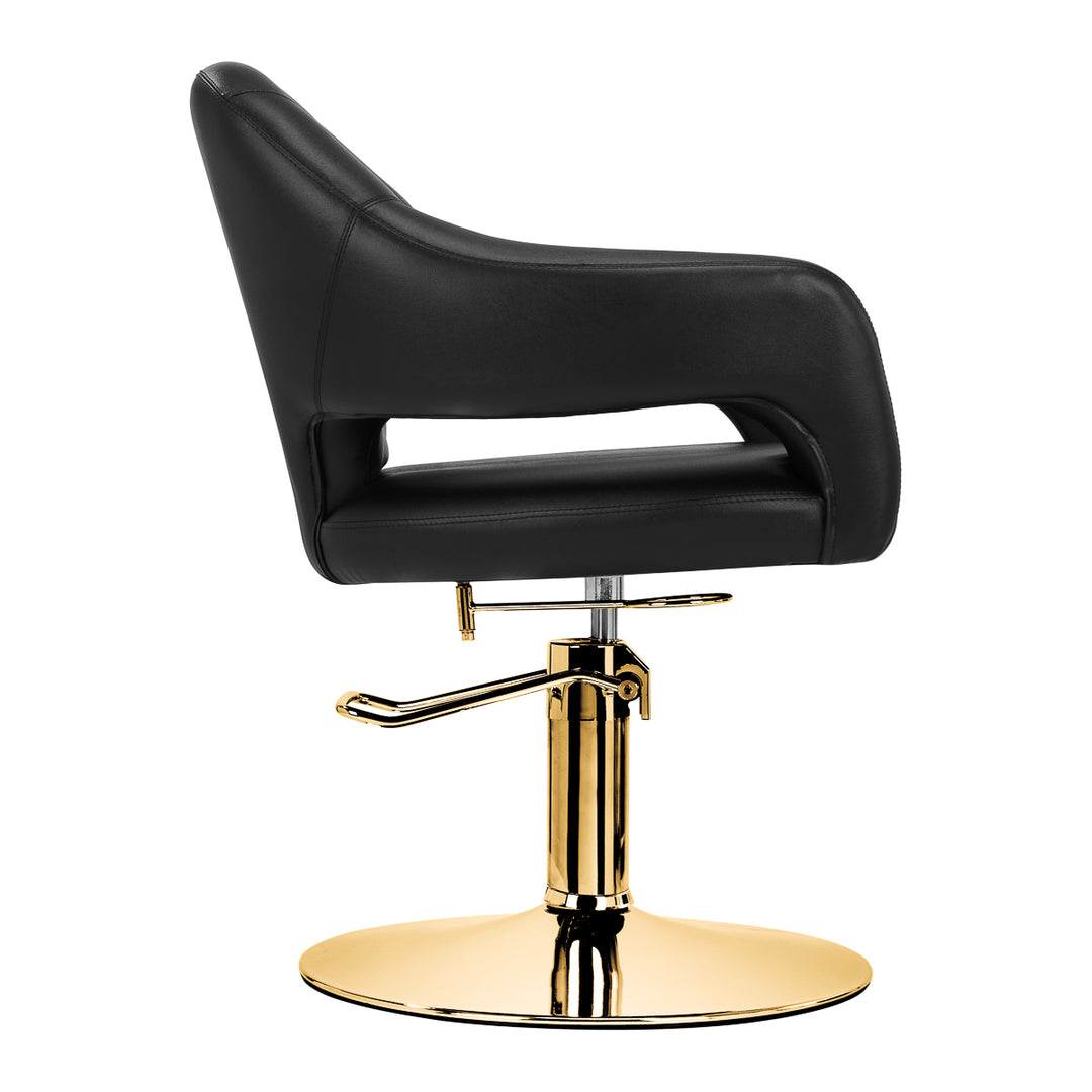 Kappersstoel Gabbiano Parma goud-zwart 4