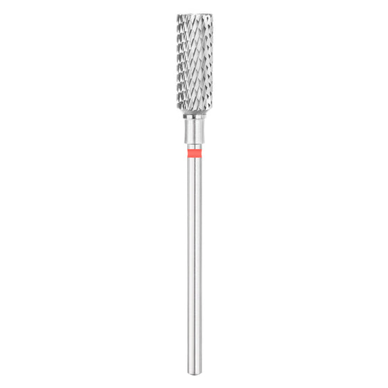 Nail Drill Bit Exo Cylinder Flat - Red