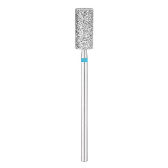 Nail Drill Bit Exo Diamond Cylinder Flat - Blue