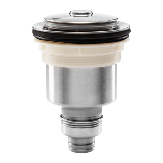 Drain with Hair Strainer for Wash Unit Gabbiano F-04 - Silver