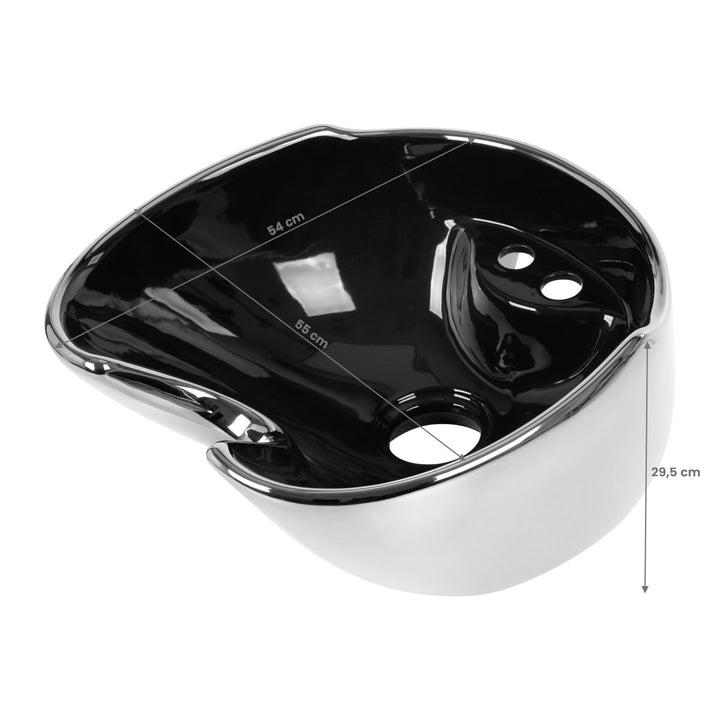 Wasbak Keramisch voor Wasunit Gabbiano Zilver - afbeelding 4