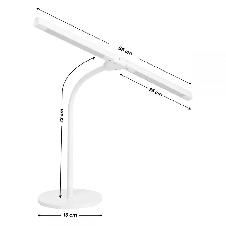 LED Bureaulamp Schoonheidssalon met Instelbare Lichtintensiteit Glow 6020 Wit