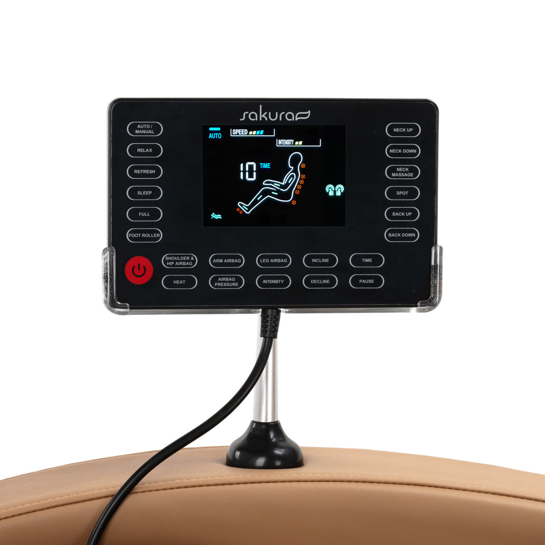 Massagestoel Elektrisch Sakura Standard 801 Bruin - afbeelding 16