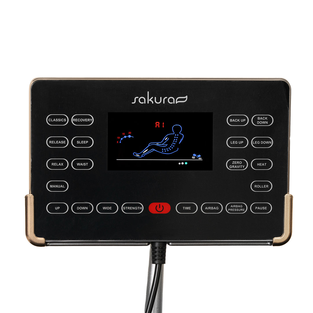 Massagestoel Elektrisch Sakura Luxury 808 Zwart - afbeelding 6