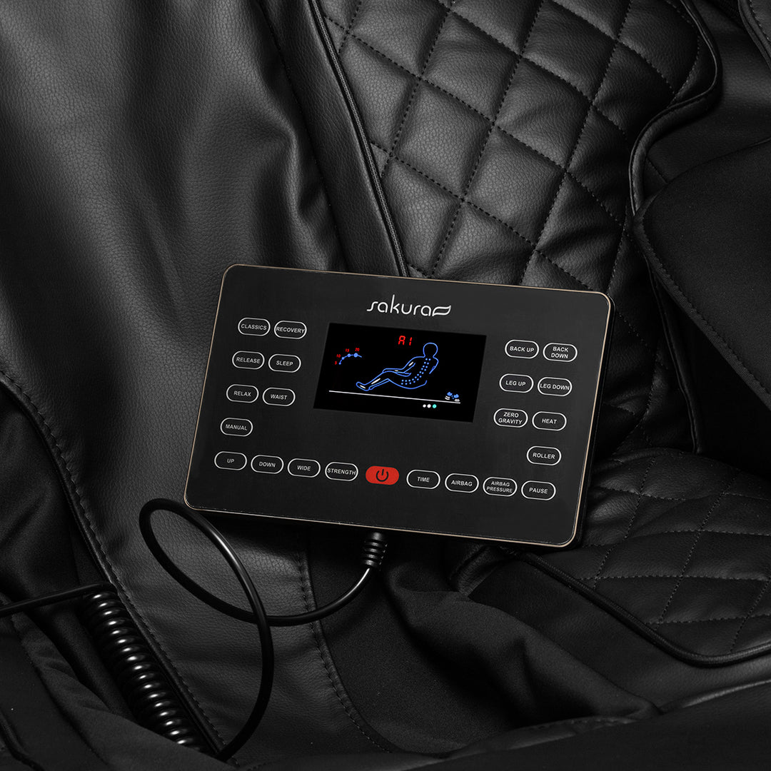 Massagestoel Elektrisch Sakura Luxury 808 Zwart - afbeelding 10