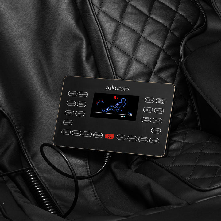 Massagestoel Elektrisch Sakura Luxury 808 Zwart - afbeelding 10
