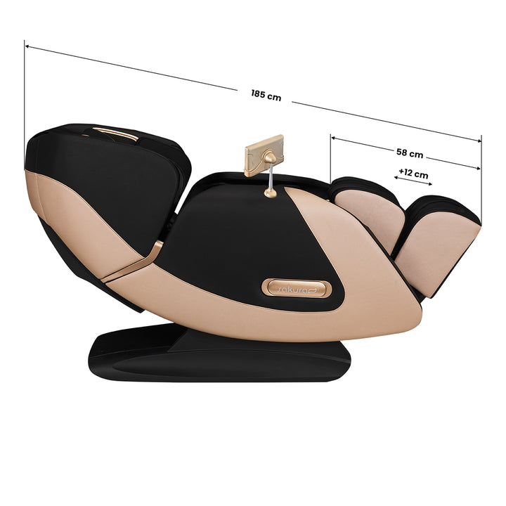 Massagestoel Elektrisch Sakura Luxury 808 Zwart - afbeelding 18